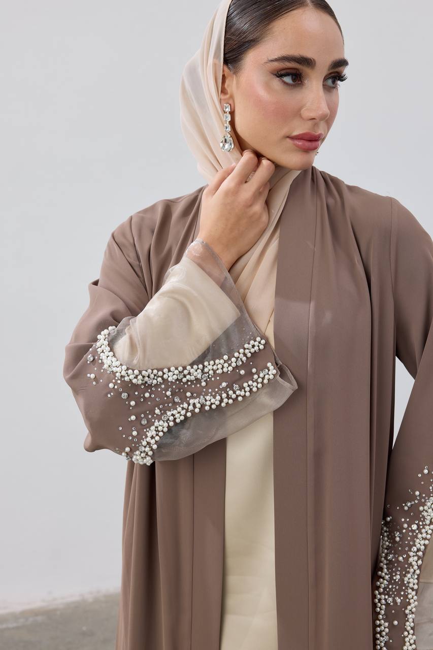 The Pearl Veil Abaya