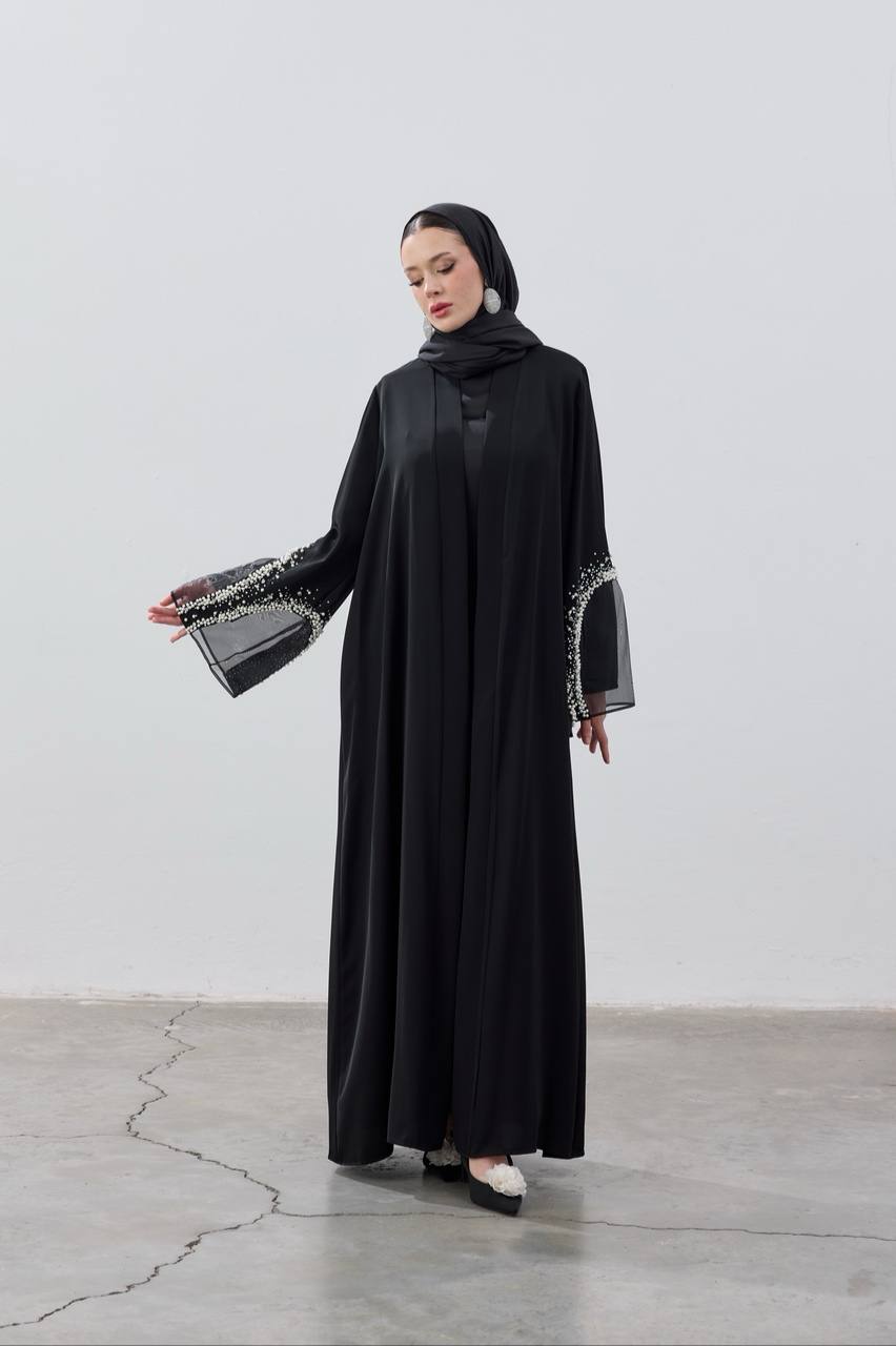 The Pearl Veil Abaya