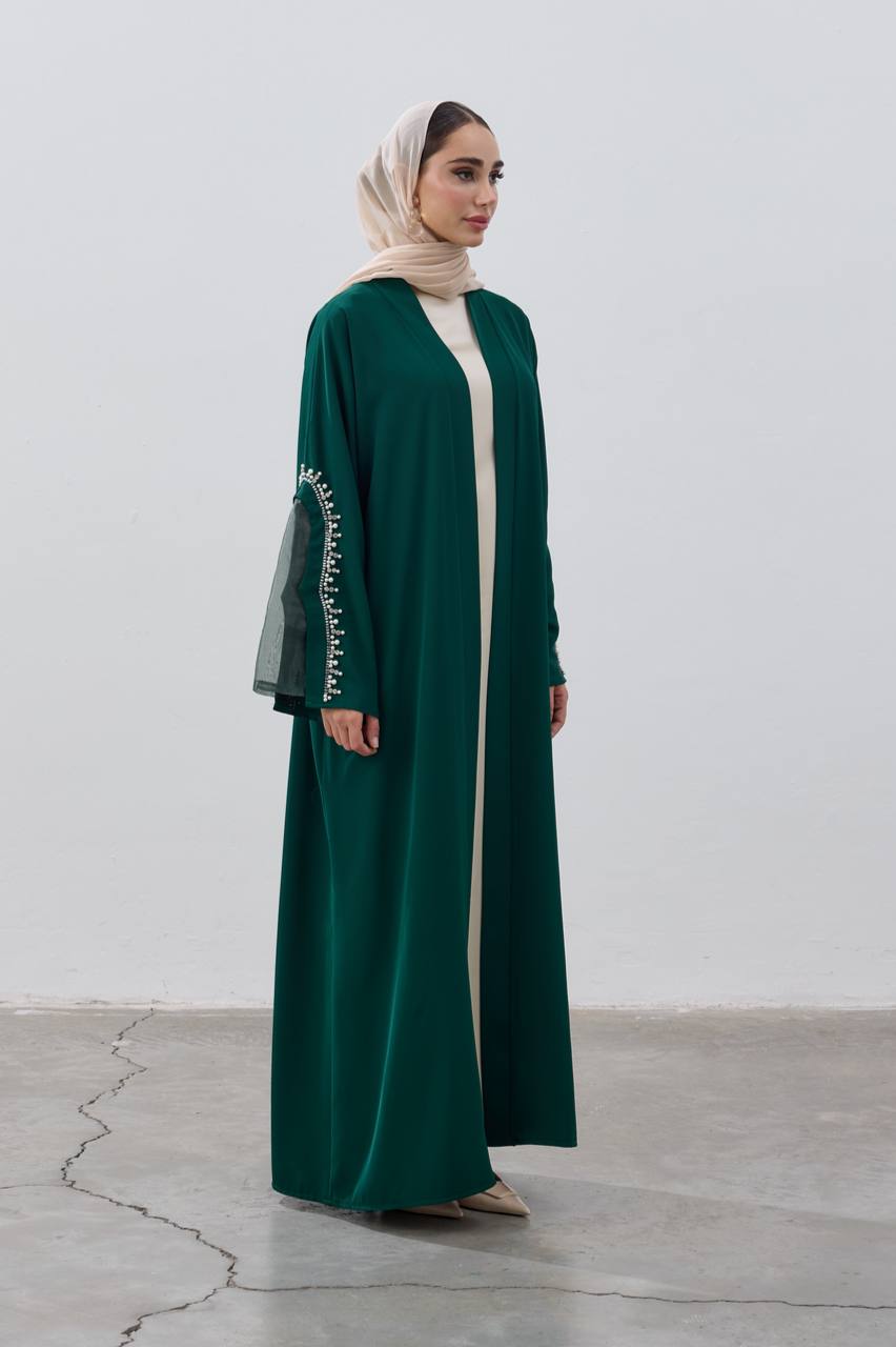 The Pearl Crescent Abaya