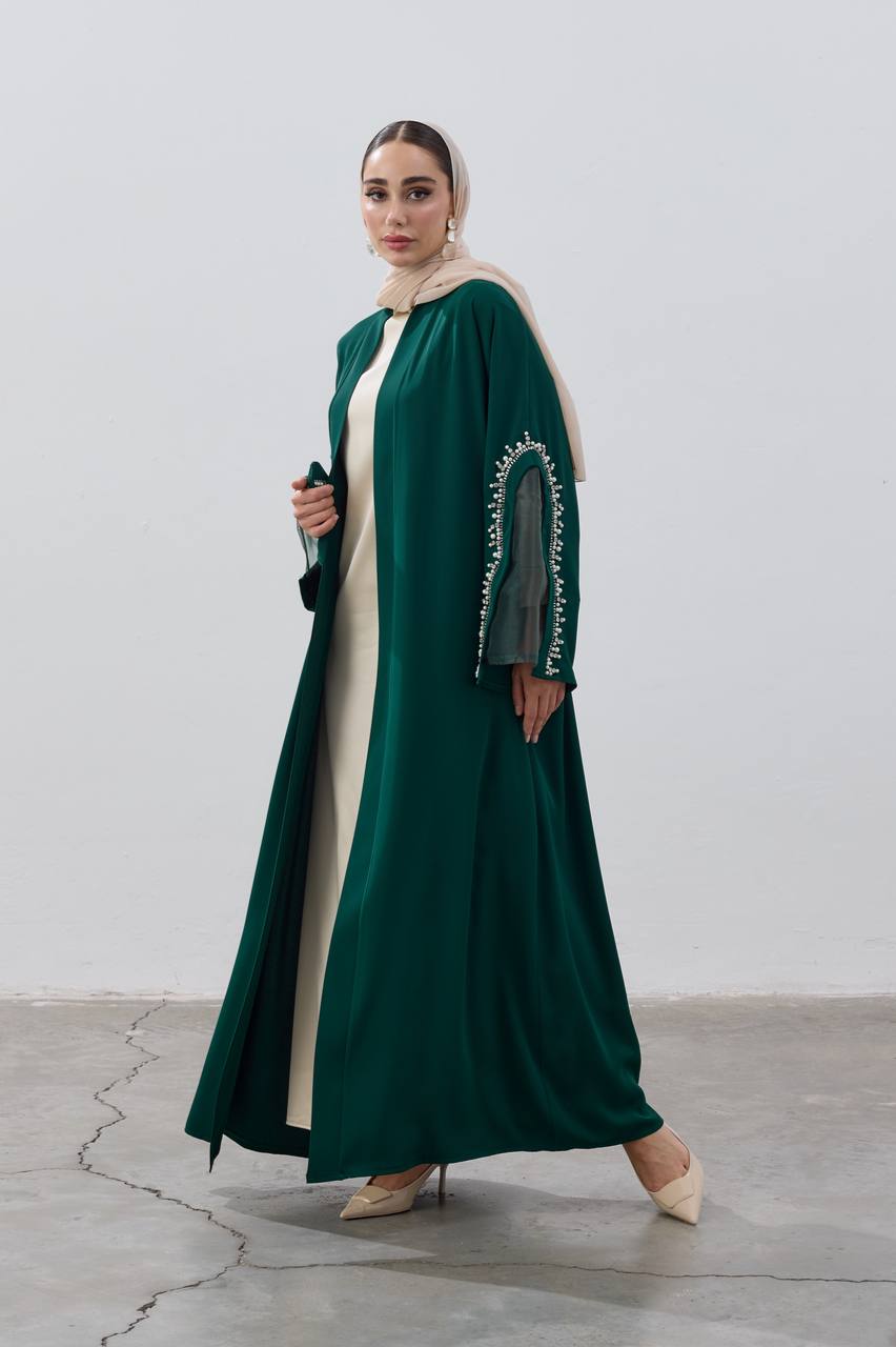 The Pearl Crescent Abaya