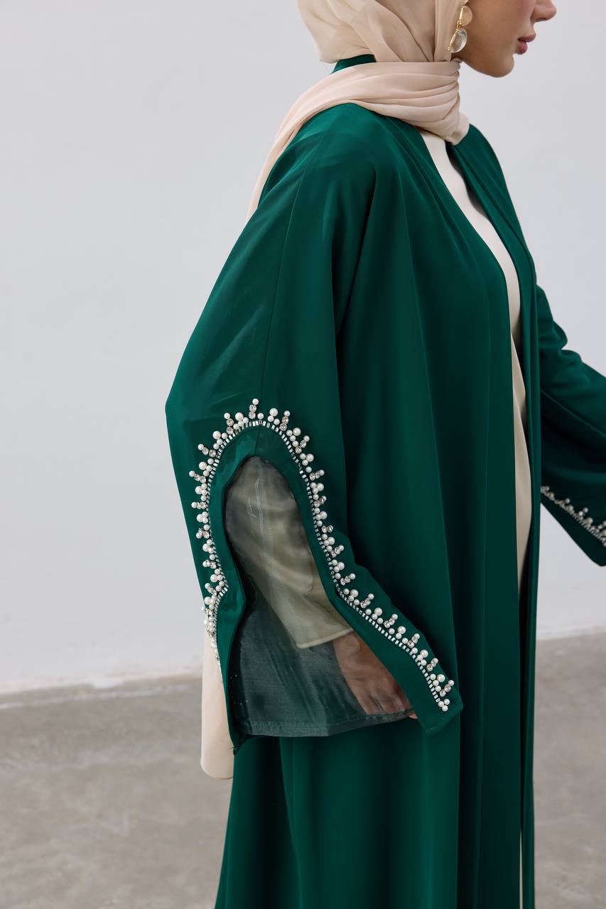 The Pearl Crescent Abaya