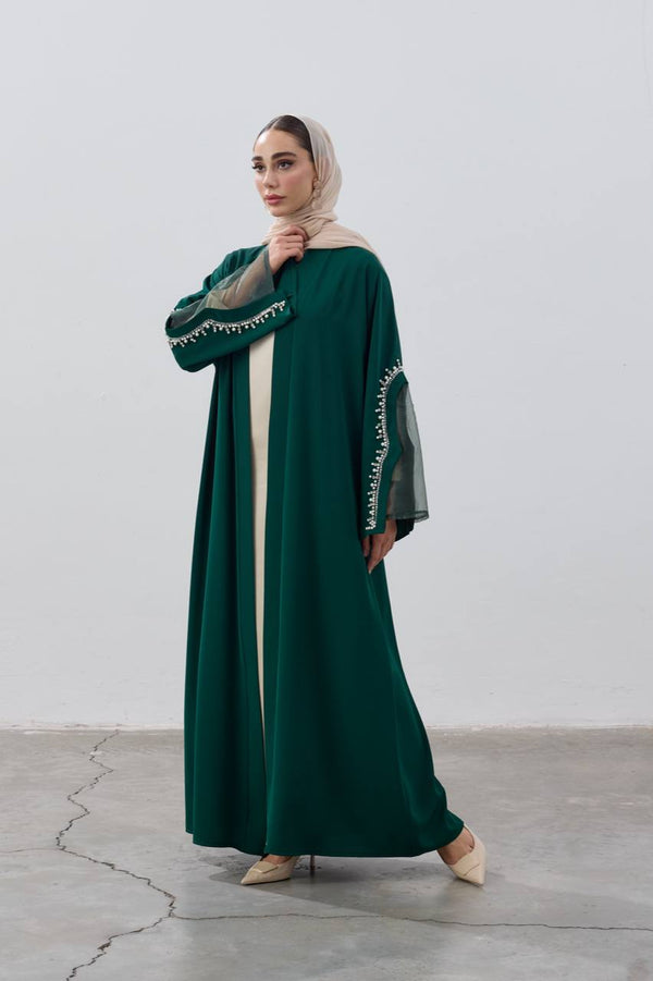 The Pearl Crescent Abaya