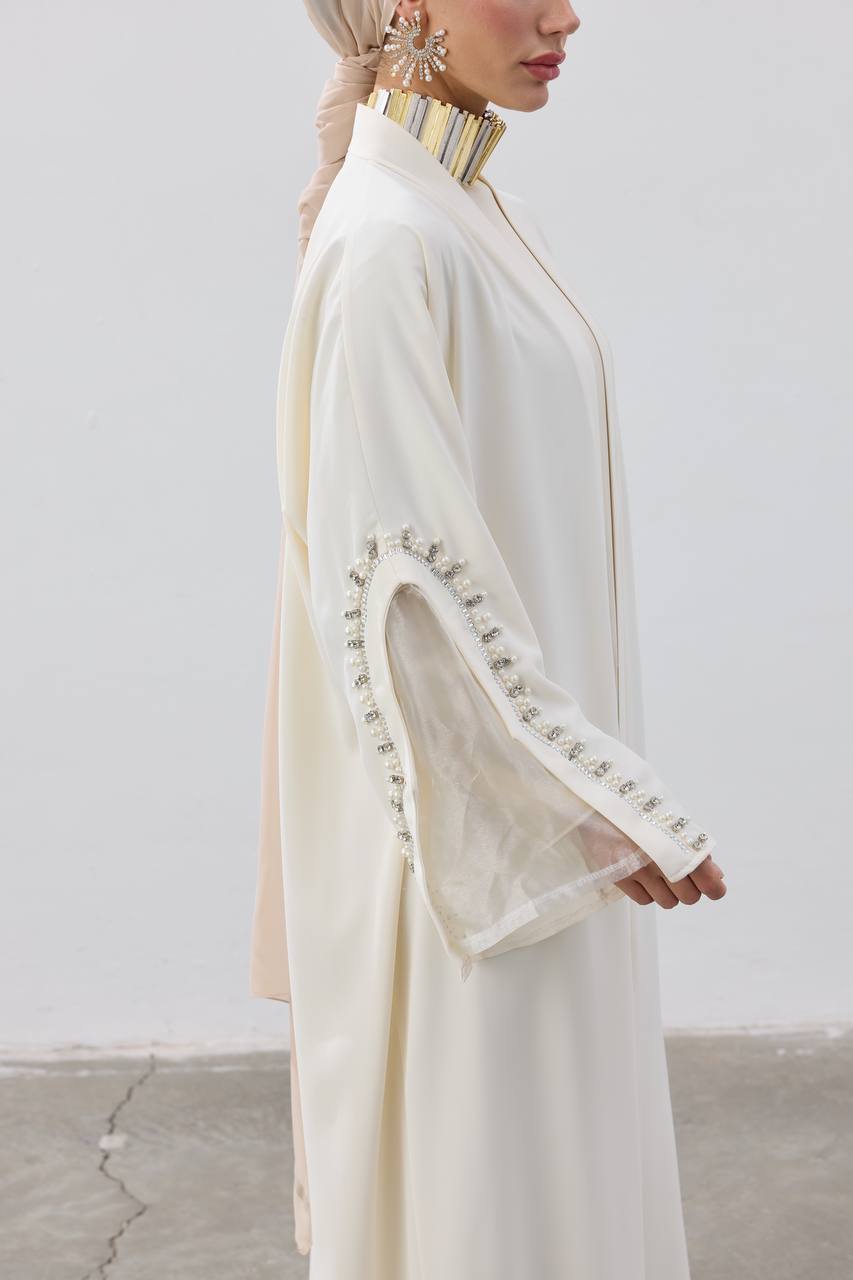 The Pearl Crescent Abaya