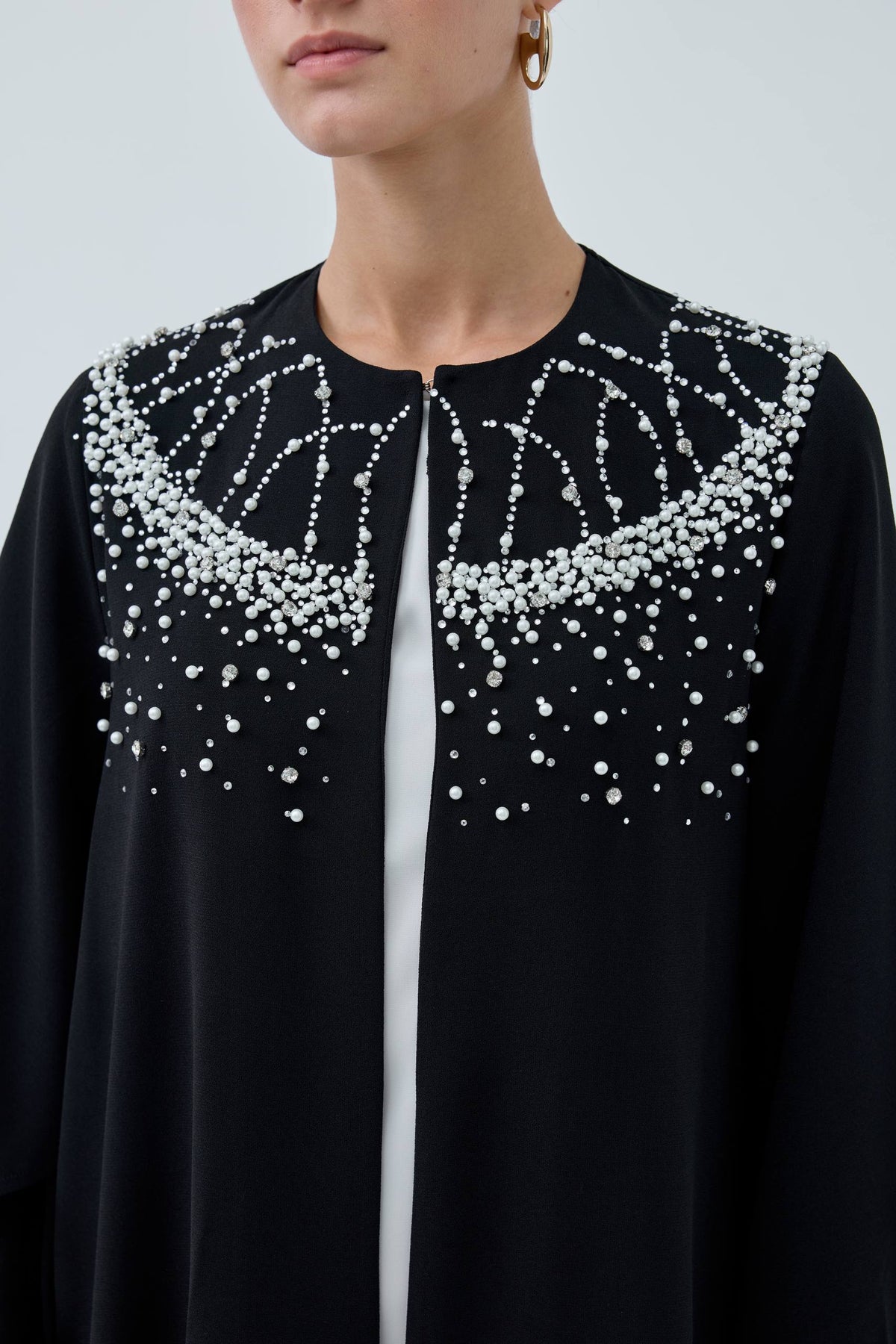 The Pearl Crown Abaya