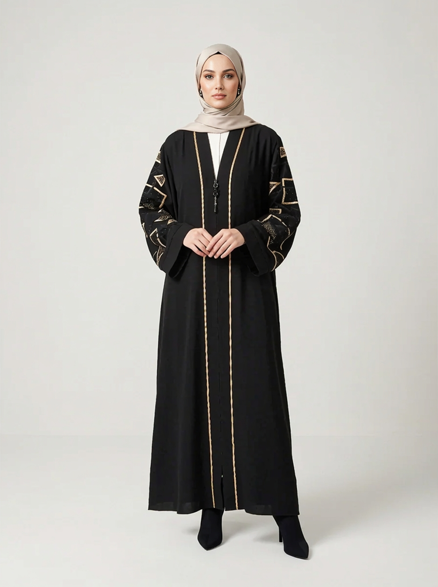 The Azure Glow Abaya